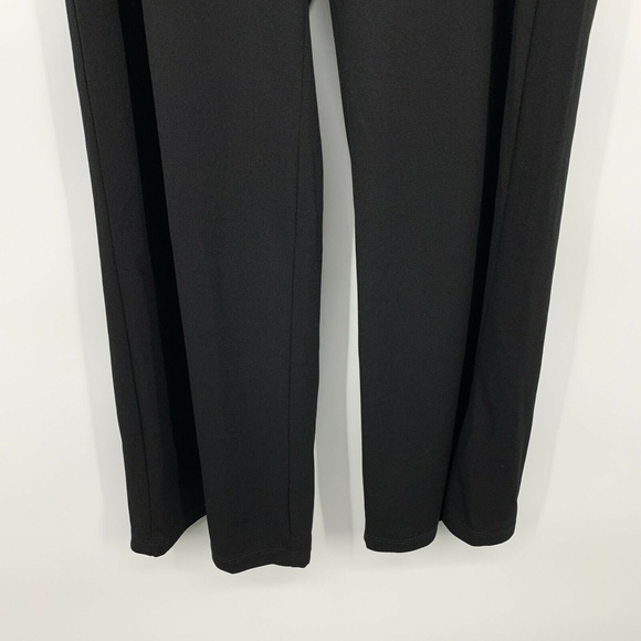 Ashley Stewart Pants Black Wide Leg Pull On Stretch - Picture 5 of 7